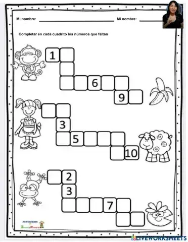 Ficha didáctica de números