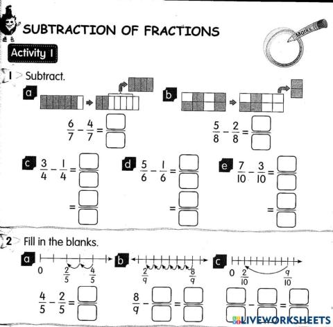 Subtraction Of Fraction