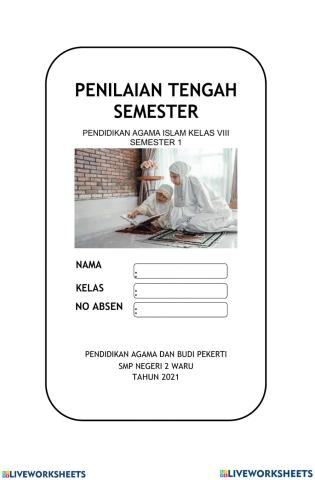 Penilaian tengah semester pai 8