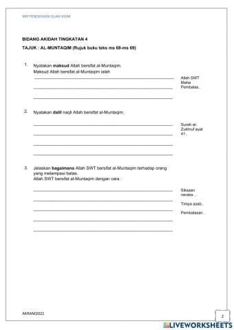 Pendidikan islam  tingkatan 4 kssm