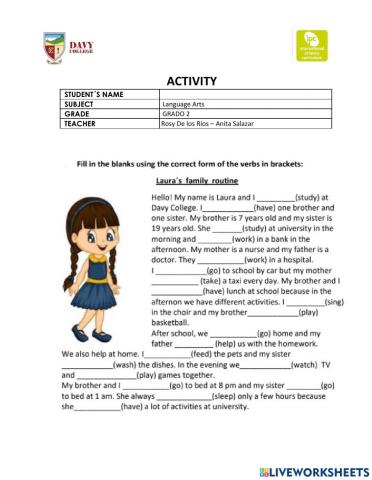 Simple present tense