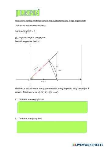 LKPD-Memahami Konsep Teorema Limit Trigonometri