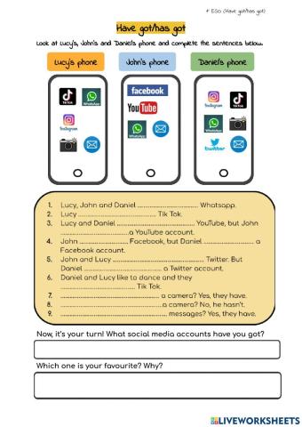 Have got-has got social media