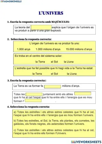 L'origen de l'Univers