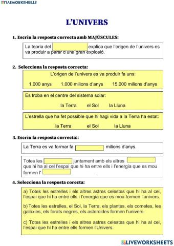 L'origen de l'Univers