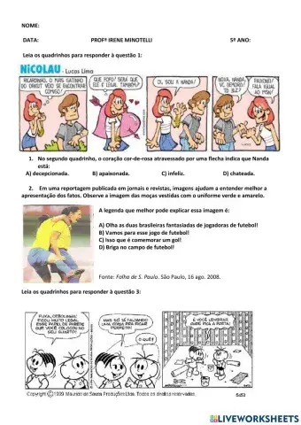 Interpretação de Textos ( descritores)