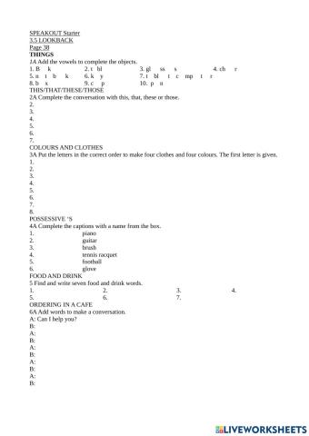 Starter 3.5 LOOKBACK