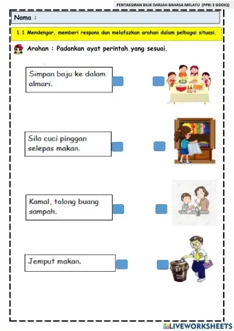 PENTAKSIRAN BILIK DARJAH BAHASA MELAYU PPKI 3 SIDDIQ
