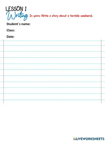 LESSON1B1-WRITING 1 english 5