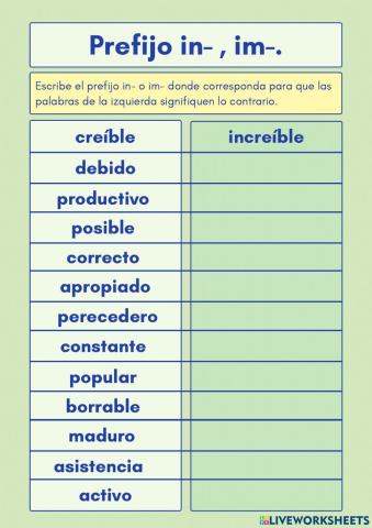 Prefijo in-, im-