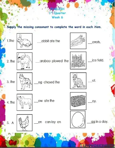 English 1st Quarter Week 6