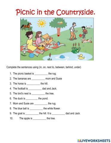 Complete the sentences