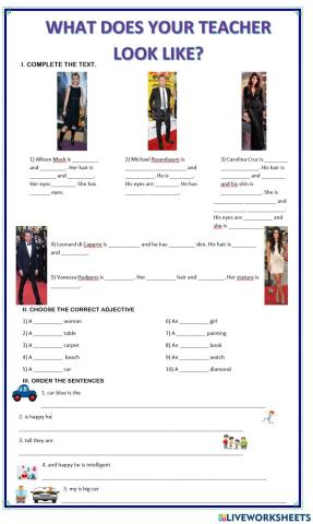 What does your teacher look like?