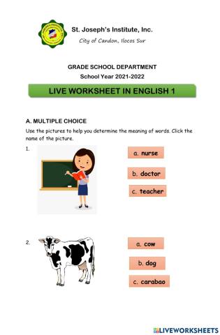 Giving Meaning Using Clues