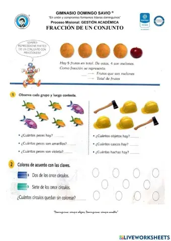 Fracción de un conjunto