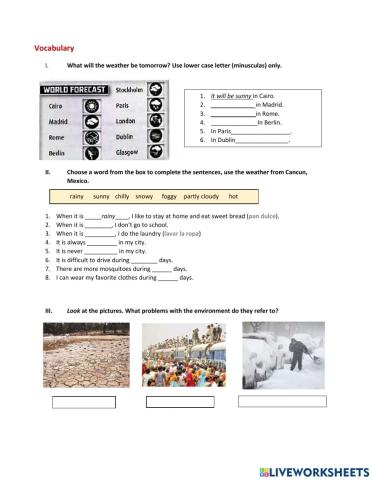 Weather and problems