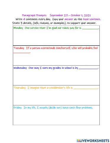 Job Preparation Paragraphs 6