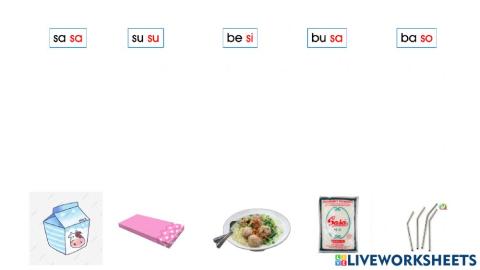 Latihan baca sa si su se so