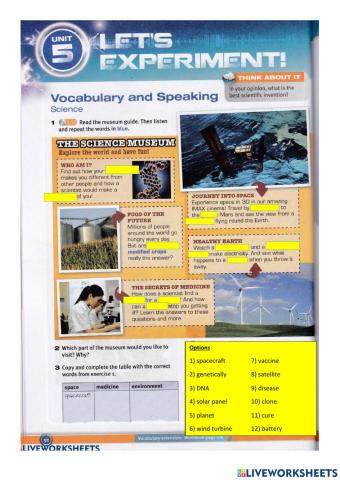 Let's experiment-vocabs