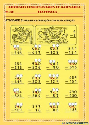 Atividade complementar matemática