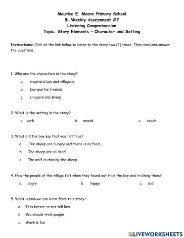 Listening Comprehension