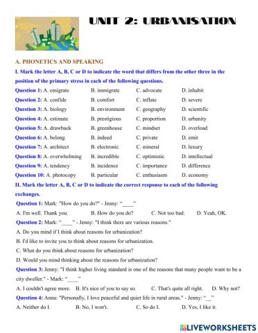 English Grade 12 - Unit 2