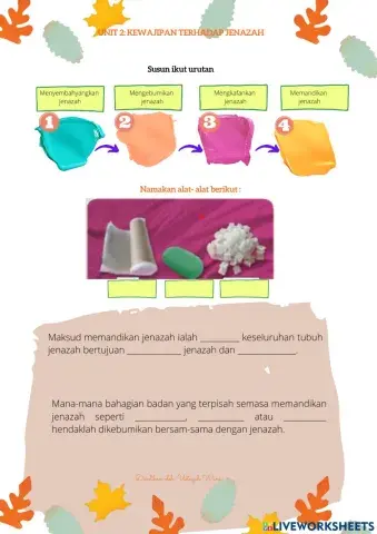 UNIT 2:Kewajipan terhadap jenazah tingkatan 3
