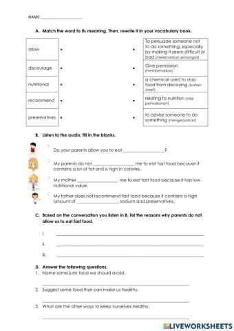 Unit 7: Healthy and Wise