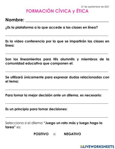 Guia de estudio F Cívica Ética examen septiembre 21