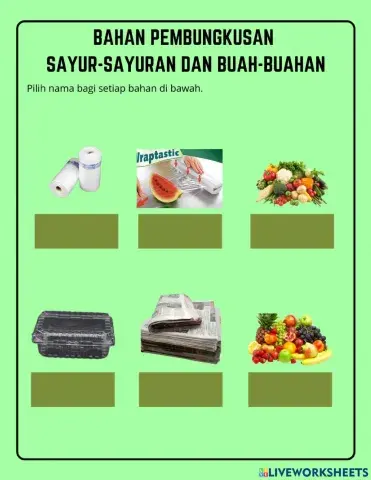 Bahan Pembungkusan Sayur-Sayuran & Buah-Buahan