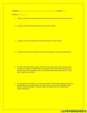 ¿Cuáles son las implicaciones de la química en el mundo actual?