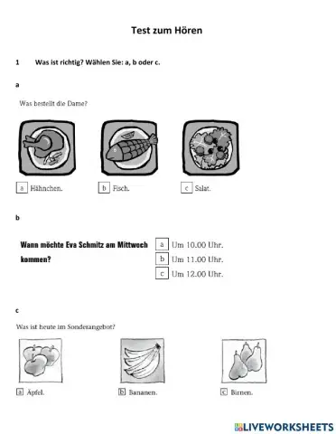 Test zu Lektionen 5 und 6