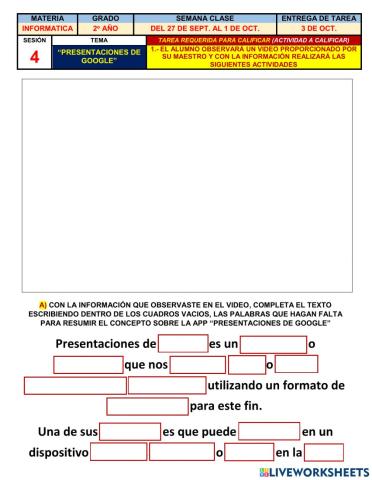 Presentaciones de Google 2o