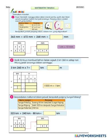 Selesai Masalah Panjang Tahun 4