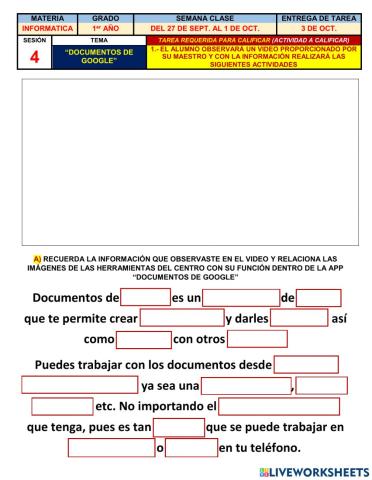 Documentos de Google 1o