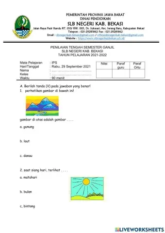 PTS IPS rabu 29 september 2021