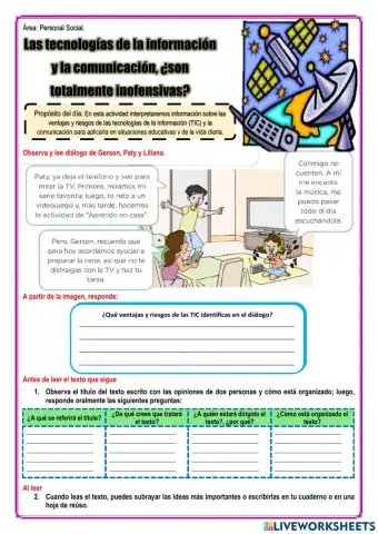 Las tecnologías de la información y la comunicación, ¿son totalmente inofensivas?