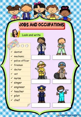 Jobs and occupations