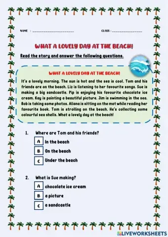 Unit 9 : at the beach