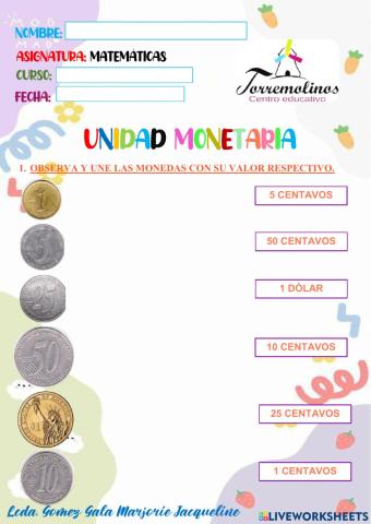 UNIDAD MONETARIA- (Torremolinos-Centro Educativo)