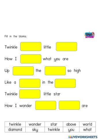 Twinkle twinkle little star