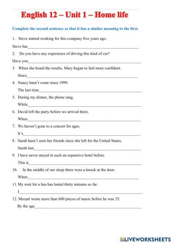 English 12 (7 years)