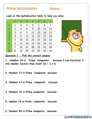 Prime factorization
