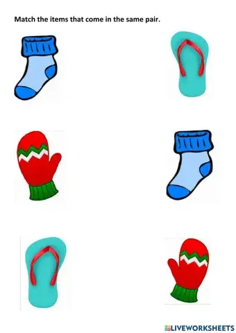 Items of the same pair