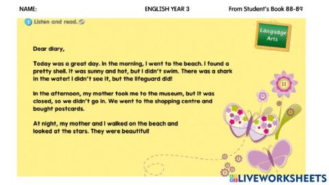 English year 3 module 9