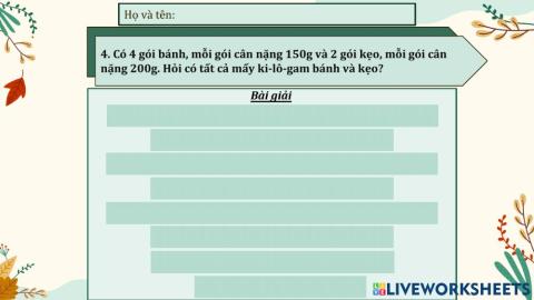 Bảng đơn vị đo khối lượng