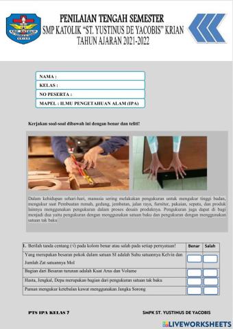 Pts ipa kelas 7 2021