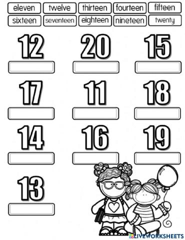 Year 1 numbers