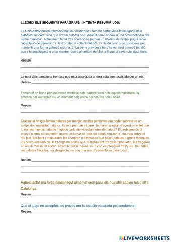 Reformular enunciats