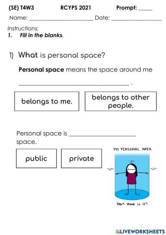 Modesty and personal space recap